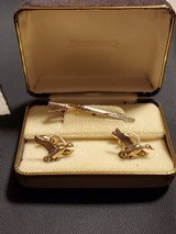 VINTAGE BROWNING SUPERPOSED TIE CLIP WITH CUFFLINKS - 11 of 11