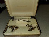VINTAGE BROWNING SUPERPOSED TIE CLIP WITH CUFFLINKS - 2 of 11