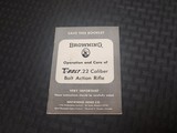 Browning T-bolt Booklet - 1 of 2