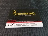 Browning BPS Booklet