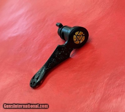 PERAZZI TM1, TMX, TM9, TM9X ENGRAVED PIERCED GOLD BROKEN TARGET TOP LEVER-NEW