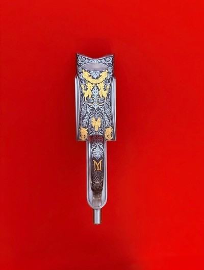 PERAZZI MX8 SCO GOLD RECEIVER, TRIGGER & FOREND IRON - PREOWNED - Image 3 of 8