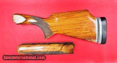 PERAZZI DB81 12 GAUGE TRAP STOCK AND FOREND SET - PREOWNED