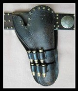 Spotted Holster & Belt Rig - For Colt SAA 4 3/4" - Circa 1880-1890 - 3 of 5