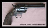 Colt SAA .38 WCF 4 3/4" Revolver, Made 1908 - 1 of 15