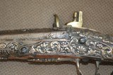 Metal flintlock pistol, Unknown manufacturer looks to be Eastern European - 14 of 15