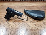 1968 Belgium Baby Browning 25 acp - Unfired with Vintage Browning zippered soft case - 1 of 10