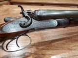 JP Clabrough & Bros 12 Gauge SxS Hammer Shotgun - 4 of 19