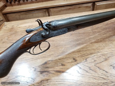 JP Clabrough & Bros 12 Gauge SxS Hammer Shotgun