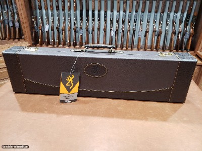 Browning Encino II Fitted Takedown Shotgun Case Leather Chestnut Coffee