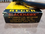 Ruger Blackhawk .30 Carbine 7-1/2