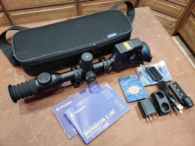 Pulsar Thermion 2 LRF XP60 Thermal Riflescope w/ Warne QD 30mm Mount - Image 3 of 10