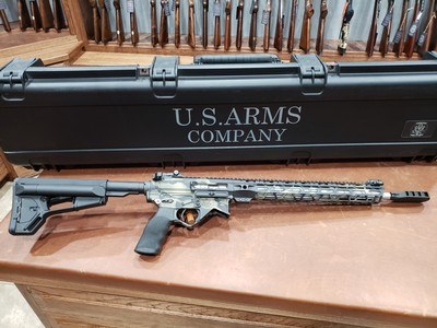 US Arms Company M4 UTAW Gen II Champion 223 Wylde Woodland Camo w/ Case - Image 1 of 17