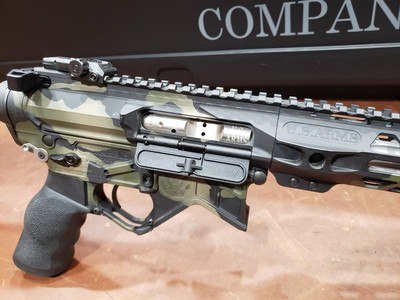 US Arms Company M4 UTAW Gen II Champion 223 Wylde Woodland Camo w/ Case - Image 4 of 17