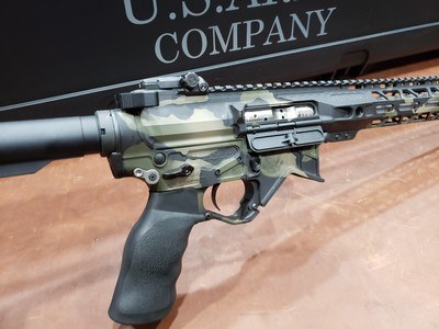 US Arms Company M4 UTAW Gen II Champion 223 Wylde Woodland Camo w/ Case - Image 8 of 17