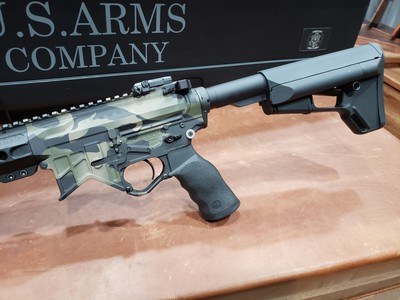 US Arms Company M4 UTAW Gen II Champion 223 Wylde Woodland Camo w/ Case - Image 12 of 17