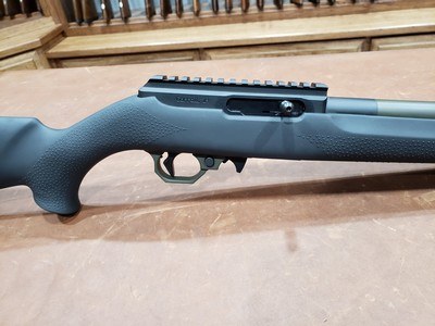Volquartsen Superlite 22 LR Hogue Stock OD Green Threaded - Image 5 of 10