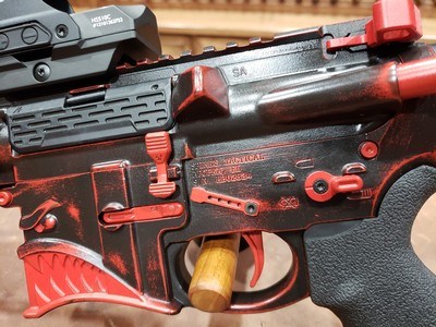 Spikes Tactical Hellbreaker AR15 5.56 NATO Left Hand w/ Holosun Optic - Image 10 of 14