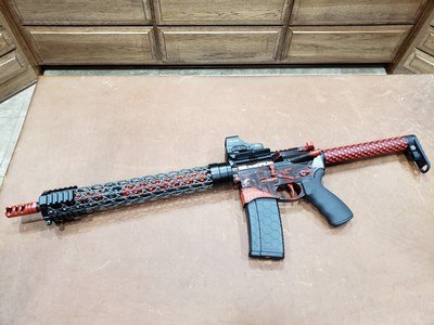 Spikes Tactical Hellbreaker AR15 5.56 NATO Left Hand w/ Holosun Optic - Image 3 of 14