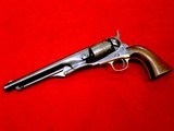 Colt 1860 Army Mfg.1863 Crisp, 100% Original Finish Barrel Protected Areas 40-60% Remaining, Original Buff Feathering, Mint Grips, Case Color, See Pix - 2 of 15