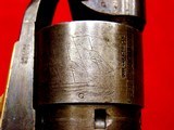 Colt 1860 Army Mfg.1863 Crisp, 100% Original Finish Barrel Protected Areas 40-60% Remaining, Original Buff Feathering, Mint Grips, Case Color, See Pix - 7 of 15