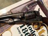 Colt 1860 Army .44 Cal 4 Screw Sharp Edges-Lots of Originsl Finish-2 Cartouches-Sub Inspection Marks-As New Mechanically-Nice Scene - 4 of 8