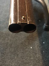 SH Harrington sxs 12 gauge Belgium Damascus double hammer - 12 of 14