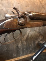 SH Harrington sxs 12 gauge Belgium Damascus double hammer - 7 of 14