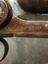 SH Harrington sxs 12 gauge Belgium Damascus double hammer - 14 of 14