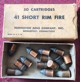 Full vintage box of Winchester 45 colt & partial box 41 short rim fire - 4 of 4