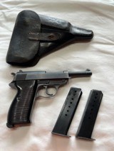 1944 Spreewerk CYQ P38 9mm 2 mags & 1944 waffenampt holster - 1 of 12