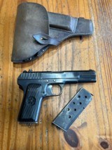 1940 Tula arsenal 7.62 Tokarev a/ holster & 2 matching mags - 1 of 11