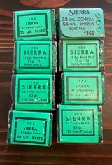 Sierra 22 cal benchrest bullets