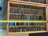 4 wooden ammo display trays with ammo - 6 of 7
