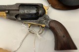 Remington 1858 Army 44 revolver ornate carving, octagon barrel & holster - 2 of 15