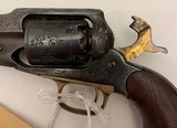 Remington 1858 Army 44 revolver ornate carving, octagon barrel & holster - 5 of 15