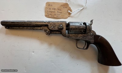 Colt 1851 Navy 36 cal octagon barrel 1854
