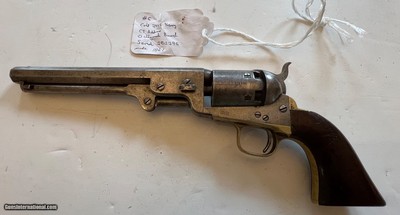 Colt 1851 Navy CT address octagon barrel made 1861