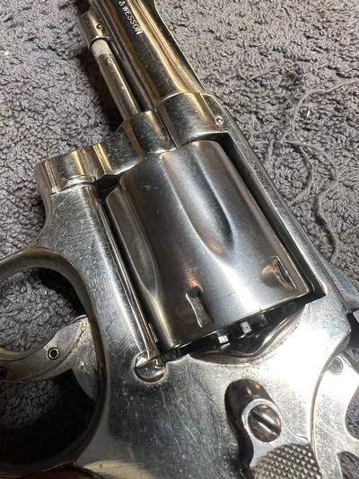 Smith and Wesson model 15-2 38 special nickel finish - Image 6 of 9