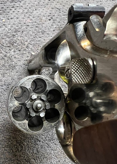 Smith and Wesson model 15-2 38 special nickel finish - Image 7 of 9
