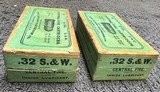 2 vintage full boxes Peters 32 S&W one sealed - Image 2 of 7