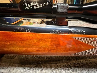 Left hand Weatherby Mark V 300wby German - Image 8 of 11