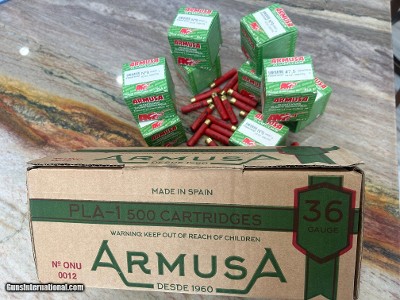 500 ROUNDS .410 GA. ARMUSA #7.5 OR #9 SHOT - 1/2 OZ. SHOTSHELLS (.56 CENTS X ROUND)