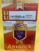 25 ROUNDS 12GA. ARMUSA SPORT-28 USA 1 OUNCE #8 COMPETITION SHOTSHELLS - 6 of 15