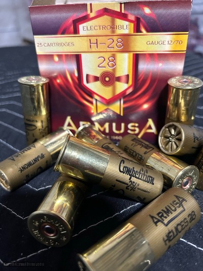 12 GA. ARMUSA H-28 HELICE (1 OZ.) #7.5 COMPETITION SHOTSHELLS (.46 CENTS X ROUND)