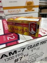 12 GA. ARMUSA AM-7 GRAND PRIX (PAPER HULL) 1 1/4 OZ. #7.5 OR #8 COMPETITION SHOTSHELLS (.89 CENTS X ROUND) - 2 of 18