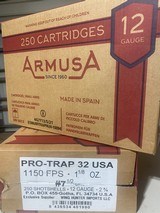 12 GA. ARMUSA PRO-TRAP USA 1-1/8 OZ. #7.5 TARGET SHOTSHELLS (.42 CENTS X ROUND) - 3 of 11