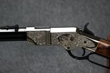 Absolutley stunning Henry Deluxe engraved 3rd edition rifle chambered in 44-40 - 2 of 2