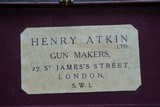 Henry Atkin Sidelock 12 GA. With 27
