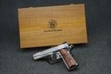 Smith & Wesson 1911 E Series Engraved w/ Presentation Case 45ACP 5" Barrel - 1 of 7